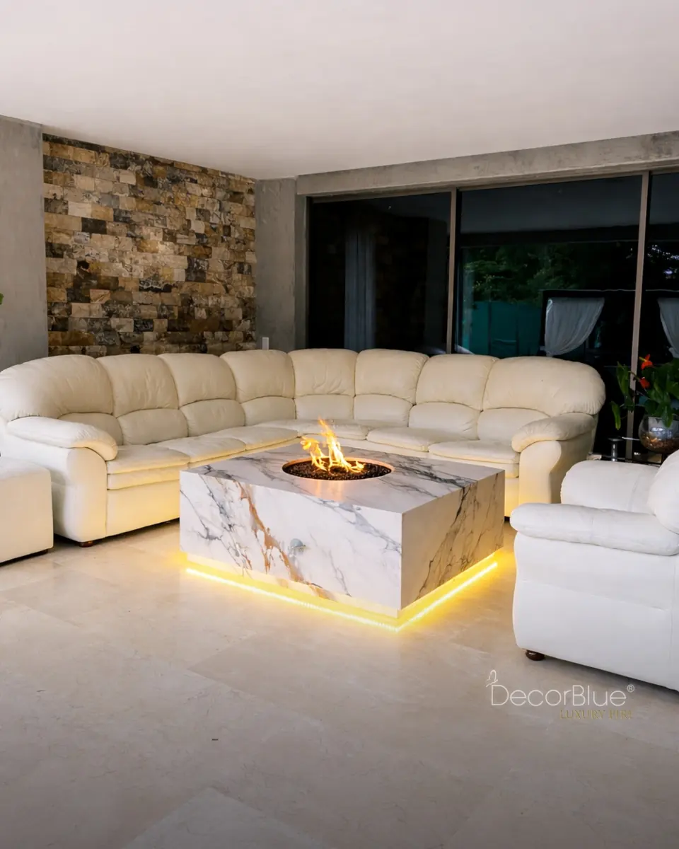 Mesa de fuego a gas Decorblue, foto 3