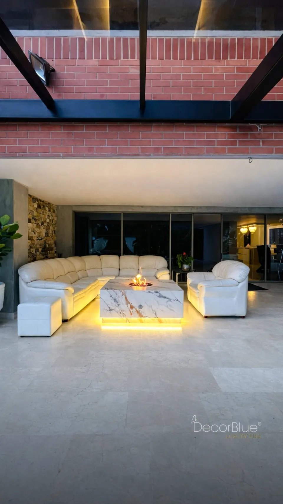 Mesa de fuego a gas Decorblue, foto 4