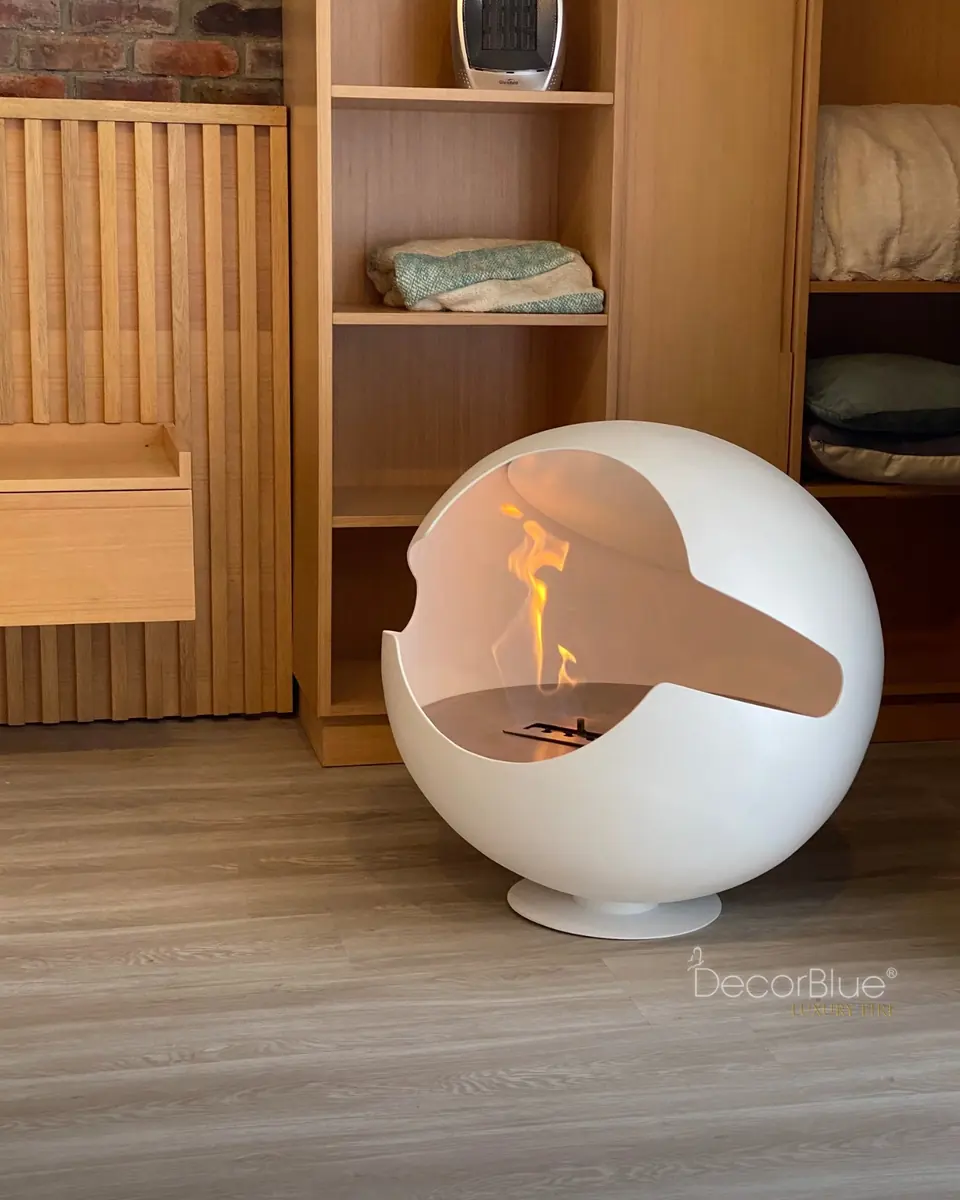 Esfera ecológica blanca