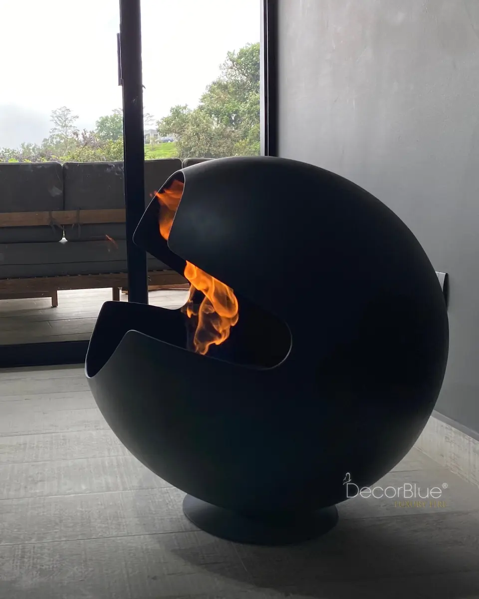 Chimenea ecológica en forma de esfera Decorblue, foto 1