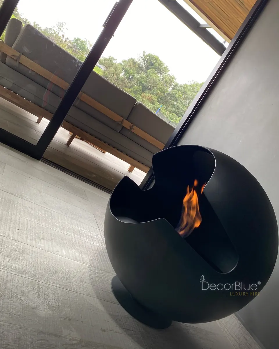 Chimenea ecológica en forma de esfera Decorblue, foto 2