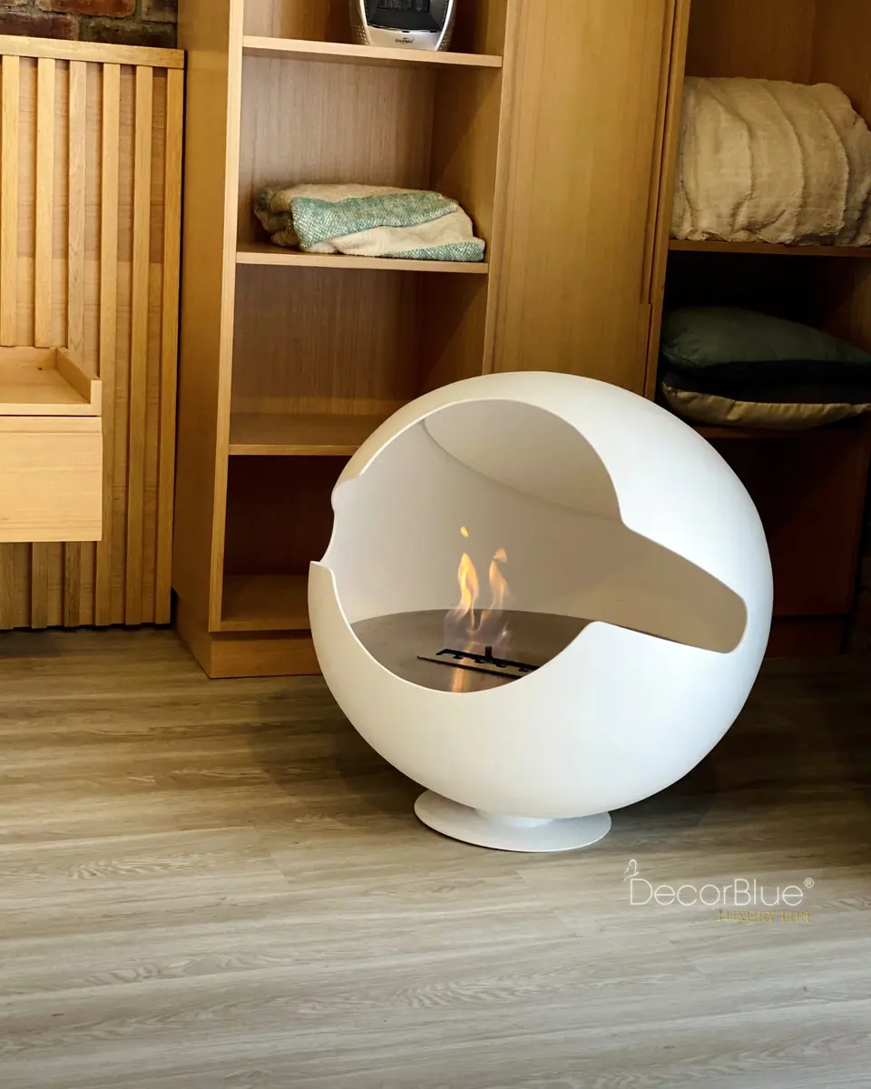 Chimenea ecológica en forma de esfera Decorblue, foto 3