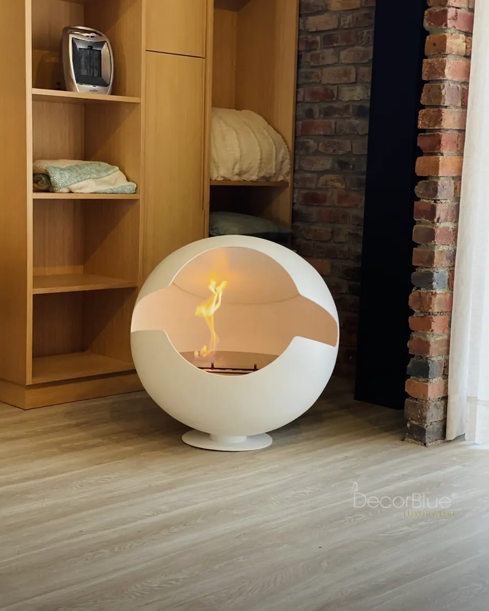 Chimenea ecológica en forma de esfera Decorblue, foto 4