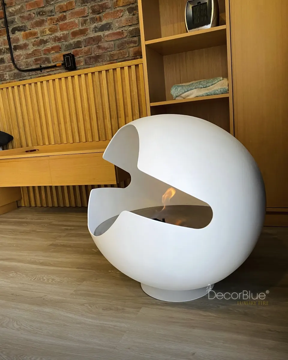 Chimenea ecológica en forma de esfera Decorblue, foto 5