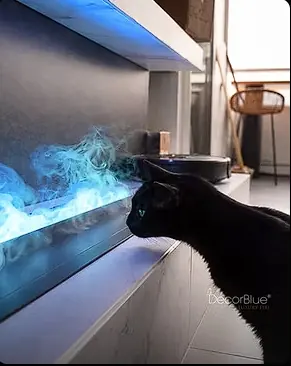 Chimenea híbrida con efecto de llama Decorblue
