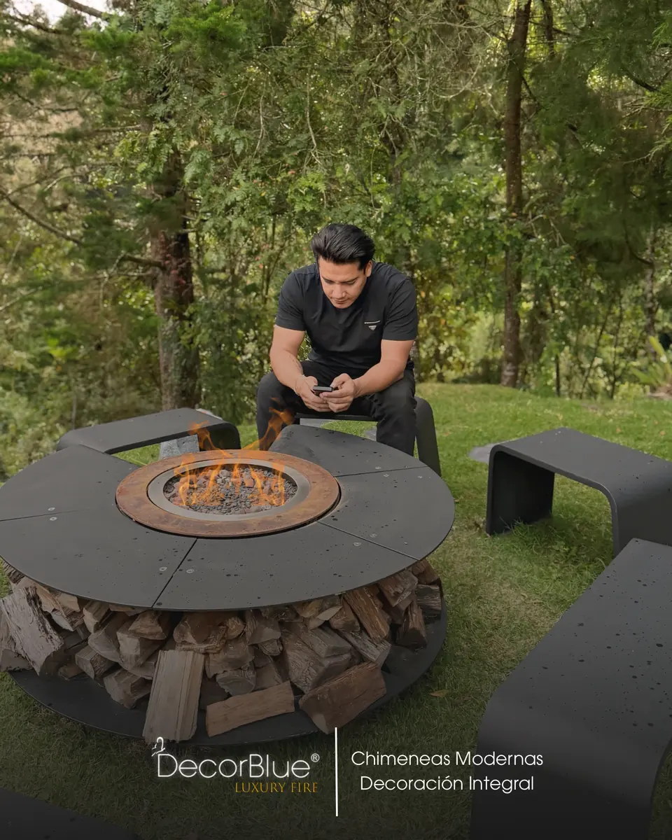 Chimenea tipo leñero para exteriores en La Calera, foto 1